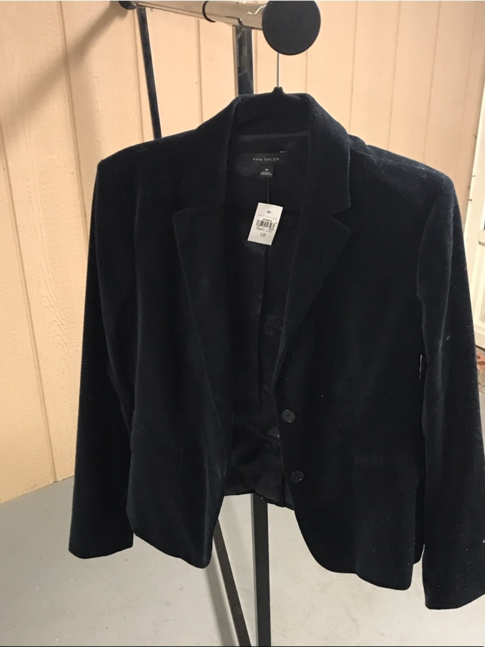 Ann Taylor Black Velvet Blazer